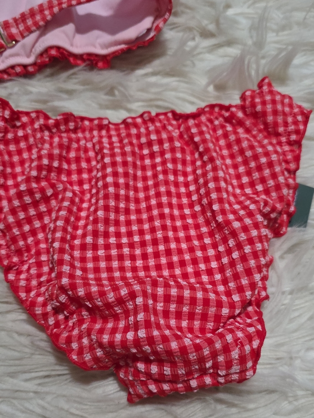 NWT Wild Fable Gingham Seersucker Bikini- XS Or 0/2 - Picture 12 of 13